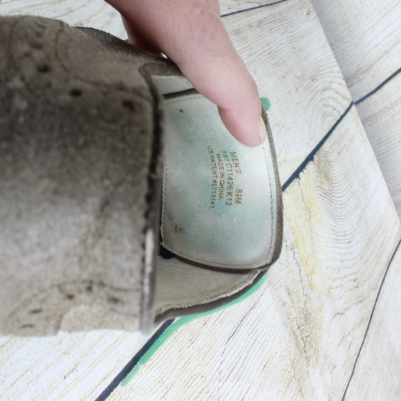 Cole Haan Wingtip Tan Leather Shoes Green Bottom - Picture 7 of 8